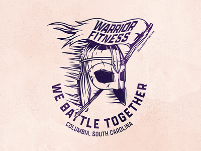 Warrior Fitness battle columbia fitness gym helmet illustration illustrator south carolina the creative pain training vector viking warrior weights