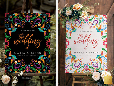 Mexican Theme Welcome Sign Template wedding template