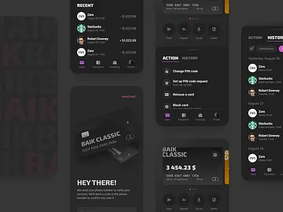 Baik app application bank banking banking app design finance financial fintech mobile online ui