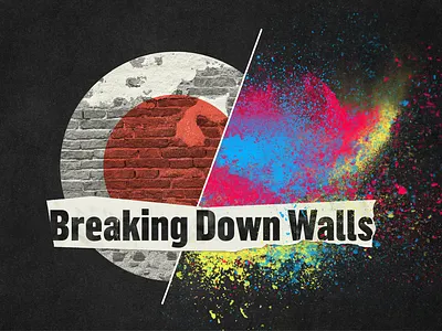 walls collage header illustration texture