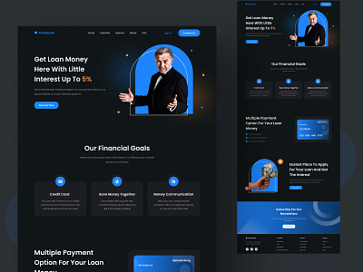 Bank Loan Landing Page UI buy design download kit product ui website