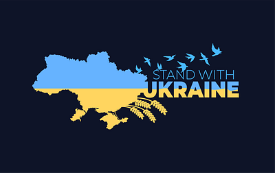 Banner for support of Ukraine art artwork design graphic design illustration no to war support ukraine ukraine vector