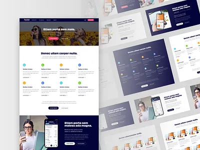 Penfold desktop financial graphic design mobile pension ui ux website