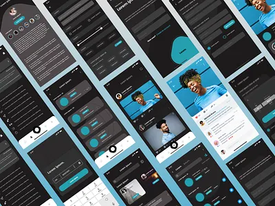 Social Media App Design app ui branding design graphic design inspiration mobile mobile ui social media social media app ui uiux