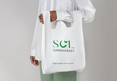 SOL SUPERMARKET branding design logo typography vector