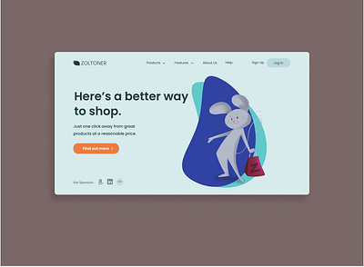 Landing page redo illustration landingpage ui