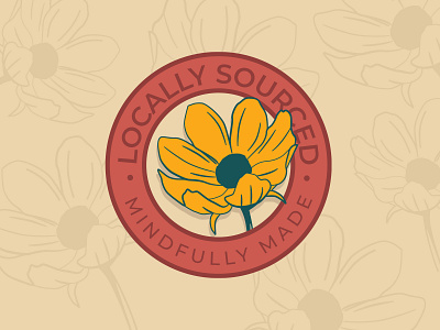 Modern Hippie Badge badge design illustration illustrator logo