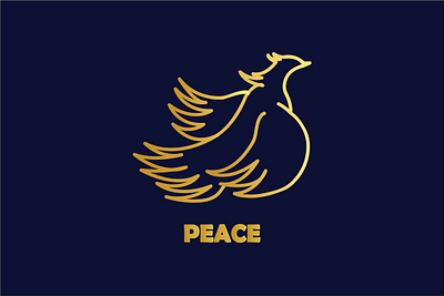 Peace branding design graphic design illustration logo negative space logo typography vector