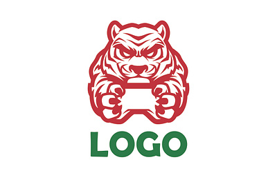 Tiger branding design graphic design illustration logo negative space logo typography vector