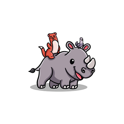 Nooners bird bird design bird logo character design design graphic design illustration logo logo design pigeon pigeon design pigeon logo rhino rhino design rhino logo vector weasel weasel design weasel logo