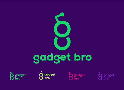 Gadget Bro branding design flat graphic design icon logo minimal vector