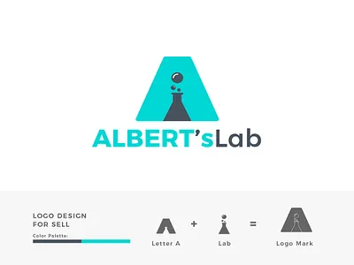 LOGO FOR A LABRATORY 3d branding graphic design logo ui