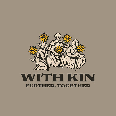 With Kin - Further Together art behance brand design brand identity branded branding color creative design digital digital illustration dribbblers graphic design hand drawn illustration illustration art illustrator logo logo designer procreate