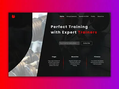 Uextreme GYM UI Design adobe xd branding figma graphic design logo ui ux
