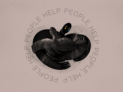PEOPLE HELP PEOPLE 2d illustration blog illustration care character design flat illustration fuck war heart help hug humaneness humanitarian crisis humanity love no war procreate stand with ukraine stop war support ukraine ukraine war