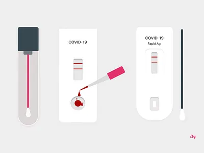 Covid test kits illustrations covid test kits design illustration