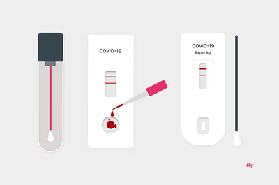 Covid test kits illustrations covid test kits design illustration