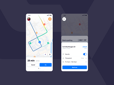 CarPark App app application design interface ios ui uxui