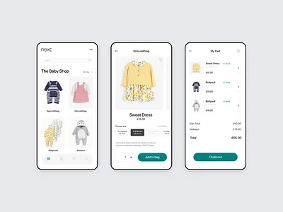 Next mobile app, concept branding design mobile app ui web