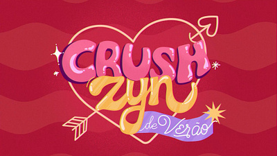 Lettering CrushZyn branding design illustration logo motion typography