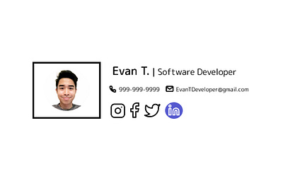 Email Signature Design (Black & White) branding business design email email signature figma graphic design icon logo mockup product design typography ui ux vector web