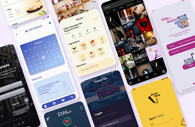 Multiple App Screens app design app ui design ideas instagram islamic app kit login screen mix apps mosque app netflix racing app recipe app sign in sign up social media stationary app ui ui design ux