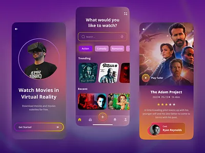 Vima App 🍿🎥 3d animation app ui apps design branding business cover design dailyuichallenge design graphic design illustration inspiration logo motion graphics ui