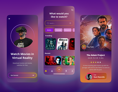 Vima App 🍿🎥 3d animation app ui apps design branding business cover design dailyuichallenge design graphic design illustration inspiration logo motion graphics ui