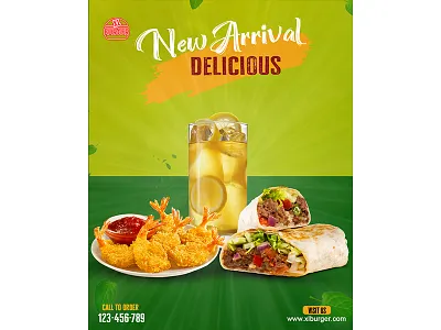 Social Media Restaurant Post Designs. 3d animation app branding design graphic design illustration logo motion graphics typography ui ux vector