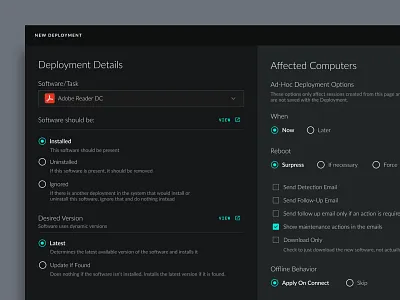 Remote Software setup - Web app admin ai analytics code dark ui dashboard data enterprise it minimal product design prototype saas software ui ux ux designer web app web app design web application ux