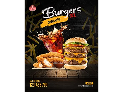 Social Media Restaurant Post Designs 3d animation app branding design graphic design illustration logo typography ui ux vector