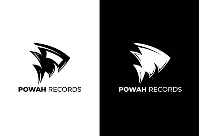 POWAH RECORDS branding design graphic design icon illustration logo