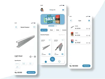 Building Store App app design app design store building store construktor design illustration indonesia ui ui design uiix ux