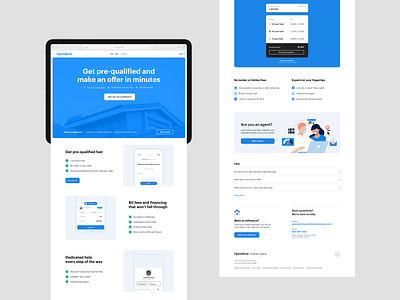Mortgage product page layout finance house landing page layout loan mortgage real estate ui web web design
