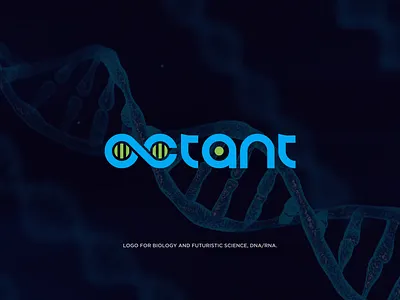 Typography Logo (OCTANT) design dna dnalogo icon illustration logo logodesign typography vector