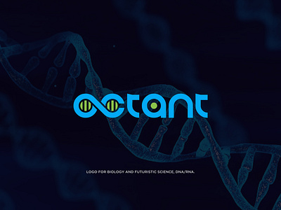 Typography Logo (OCTANT) design dna dnalogo icon illustration logo logodesign typography vector