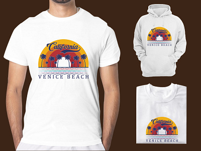 Summer Beach T-shirt Design Vector Illustration vintage t shirt