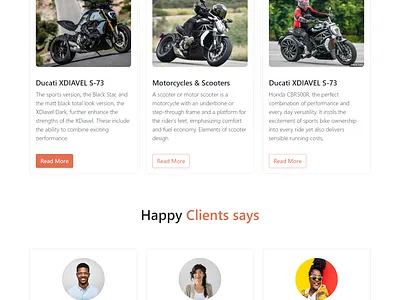 Bike blog page-Website animation bootsrap css html landign page ui web website