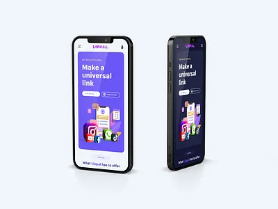 Designing Responsive the home page of the Liopal website design illustration langing page link qr responsive ui ux visitcard web webdesign website