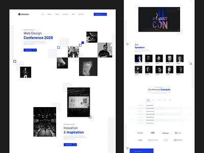 Event (Conferences) @Landing Page Design conference event landing page design mockup design ui virtual event website design