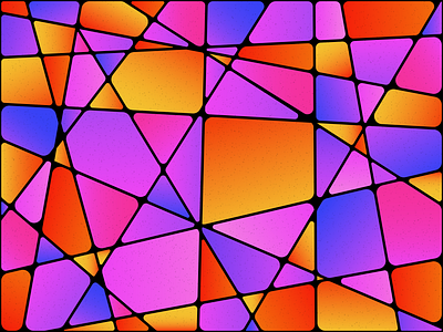 Gradient Glass abstract blue gradients illustrat illustration illustrator orange pink purple stain glass stained glass trippy vector yellow