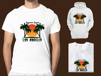 Summer Sunset T-shirt Design vintage t shirt