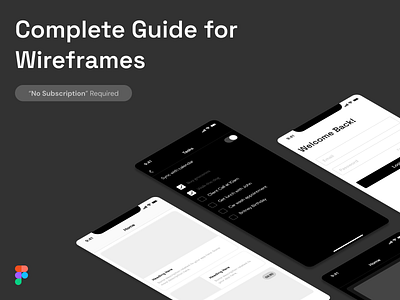 Wireframe UI Kit components figma freebie ios ui wireframe wireframe kit