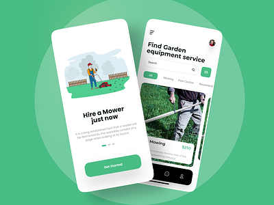 Lawn Care Mobile app design app design application design garden services hotel app lawn care mobile app mobile app design ondemand serverice room booking ui design ui ux