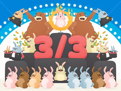 Deal Drops - 3/3 Hero bears bunnies hopper illustration travel