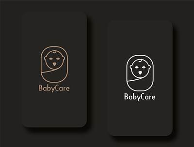 Baby Care Logo abstract app icon baby baby care baby care logo brand identity branding design graphic design iconic logo logo logo design minimal logo