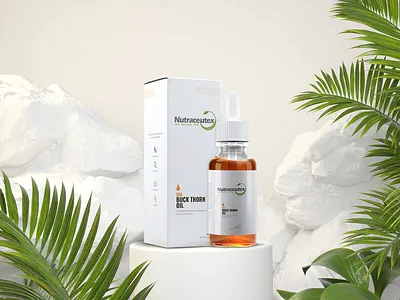 Sea Buck Thorn oil | Packaging Design bottle branding conceptual design flat graphic design graphics illustration label label design logo mockup modern oil oil packaging packaging product rabbixel ui vector