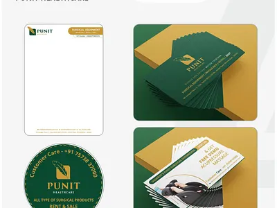 Brand Identity Design Worl - Punit HealthCare branding logo ui