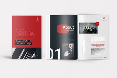 Mine - Company Profile Template annual report brochure brochure template company profile design identity indesign layered lookbook magazine minimalist multipurpose photography proposal portfolio brochure principles print printable profile template proposal template template