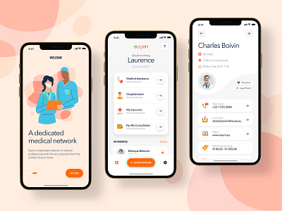 Eugen app app appdesign design medicalapp ui ux uxui